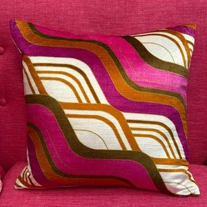 Jonathan Adler Milano Mod Tide Pillow, Orange/Pink
